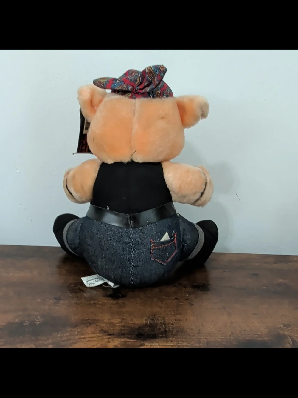 Harley-Davidson Plush Pig Toy in Tan and Black